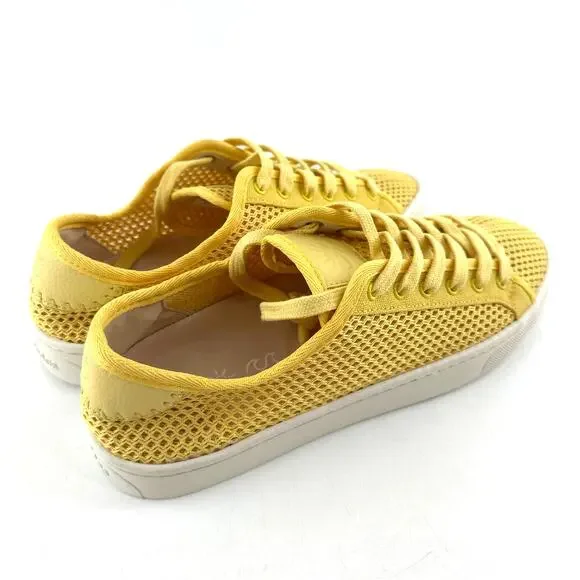 Soludos Women's Canaria Yellow The Ibiza Mesh Sneaker Size 9 - Picture 5 of 13